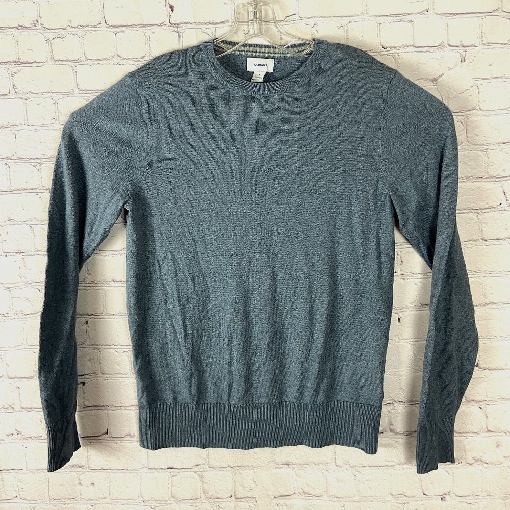 Old Navy Men's Blue Crewneck Sweater. Size Small